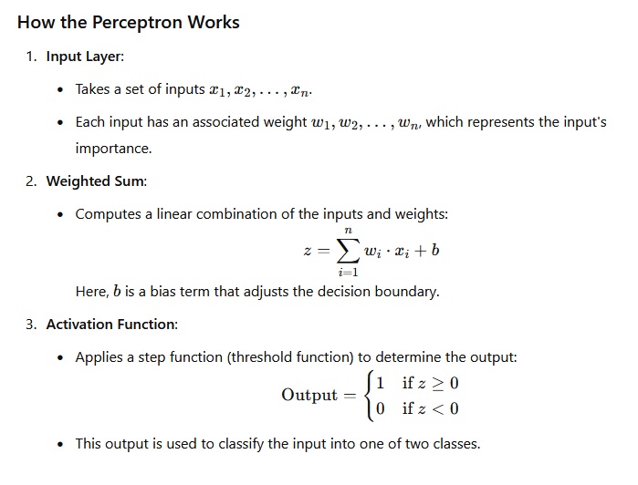 Perceptron principle