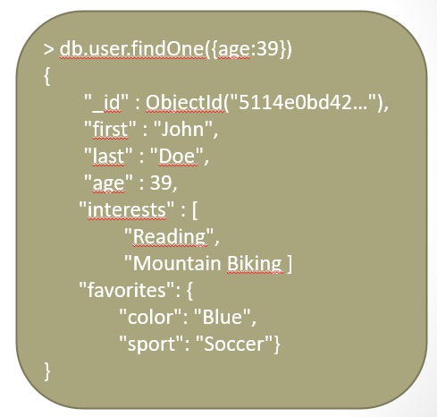 MongoDB document example